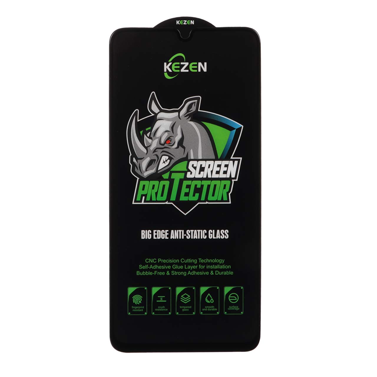 محافظ صفحه نمایش شیشه ای Full Cover Kezen Anti Static Big Edge مدل Samsung Galaxy A15 / A25 / A24 / M34 / F34